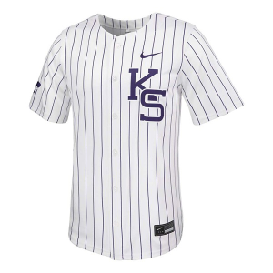 Nike Kansas State Wildcats Pinstripe Baseball Jersey