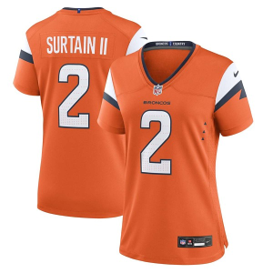 Denver Broncos Patrick Surtain II #2 Nike Game Jersey Small Orange