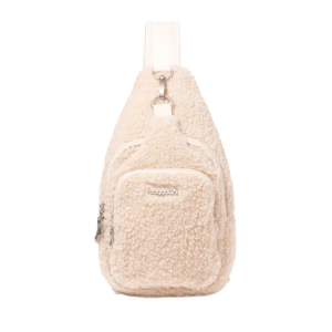 Baggallini Central Park Winter White Faux Shearling