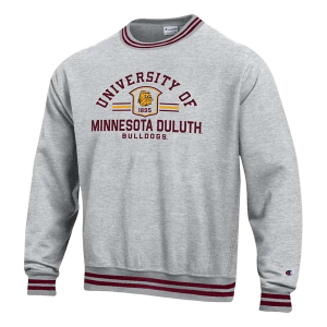 Minnesota Duluth Bulldogs Champion Crew XLarge Grey Heather/Maroon