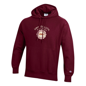 Minnesota Duluth Bulldogs Champion Hoodie Medium Maroon