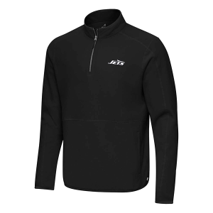 New York Jets Antigua Step Up 1/4 Zip Large Black