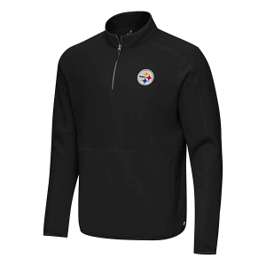 Pittsburgh Steelers Antigua Step Up 1/4 Zip 2XLarge Black