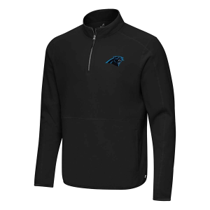 Carolina Panthers Antigua Step Up 1/4 Zip Large Black