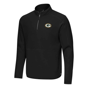 Green Bay Packers Antigua Step Up 1/4 Zip 2XLarge Black