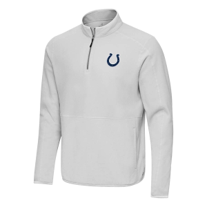 Indianapolis Colts Antigua Step Up 1/4 Zip Large Gray