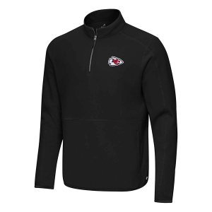 Kansas City Chiefs Antigua Step Up 1/4 Zip 2XLarge Black