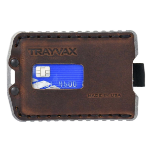 Trayvax Wallets Ascent Card Holder Raw/Tobacco