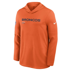 Denver Broncos Nike 2025 Sideline Lighweight Hoodie Large Orange