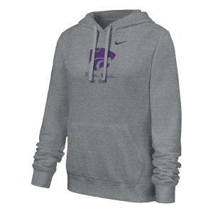 Kansas State Wildcats Nike Women's Hoodie Small Heather Grey