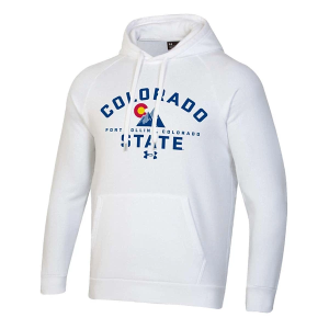 Colorado State Rams Under Armour Hoodie 2XLarge White