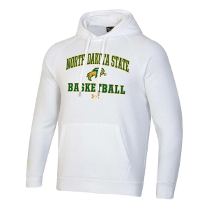 North Dakota State Bison Under Armour Hoodie 2XLarge White