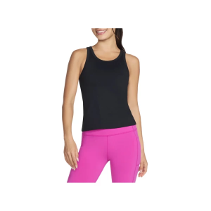 Women's Skechers GO WALK Shelf Bra Scoop Neck Tank Top Small Black
