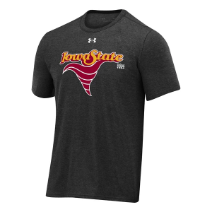 Iowa State Cyclones Under Armour Tornado Script T-Shirt Large Black