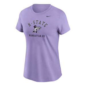 Kansas State Wildcats Nike Women's Willie Flag T-Shirt Large Lavender