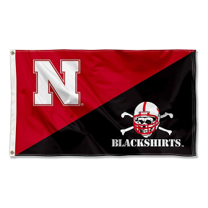 Sewing Concepts Nebraska Cornhuskers Blackshirts Logo Flag