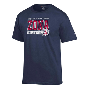 Arizona Wildcats Champion Fresh 25 T-Shirt Medium Navy