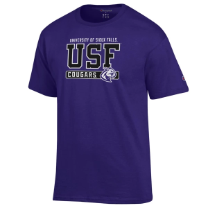 Sioux Falls Cougars Champion Fresh 25 T-Shirt 3XLarge Purple