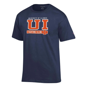 Illinois Fighting Illini Champion Fresh 25 T-Shirt Small Navy