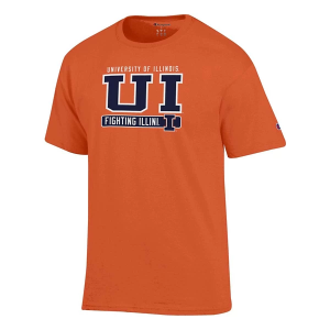 Illinois Fighting Illini Champion Fresh 25 T-Shirt Medium Orange