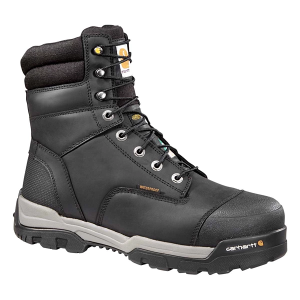 Men's Carhartt Men's Ground Force 8" Insulated Composite Work Boots Insulated,Composite Toe Work Boots Outdoor 14 Black