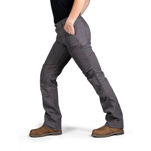 Women's Dovetail Workwear Britt Utility FR Straight Jeans Grey Canvas 4 34