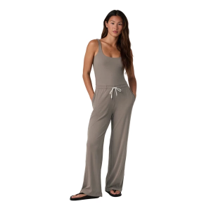 Women's Vuori Pose Scoop Jumpsuit Large Taupe