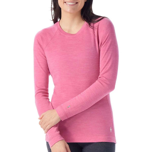 Women's Smartwool Merino Base Long Sleeve Base Layer Large Garden Pink Heather