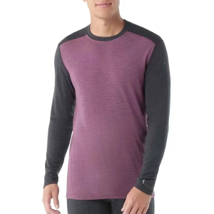Men's Smartwool Classic Thermal Merino Top Long Sleeve Base Layer Large Argyle Purple Heather