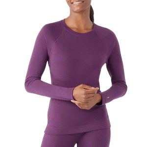Women's Smartwool Merino Base Long Sleeve Base Layer XLarge Purple Iris Heather