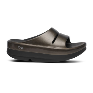 Adult OOFOS OOmega OOahh Luxe Slide Sandals 8 Titan