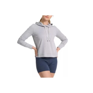 Women's Vuori Halo Essential Yoga Hoodie XLarge Pale Grey Heather