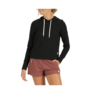 Women's Vuori Halo Essential Yoga Hoodie Small Black Heather