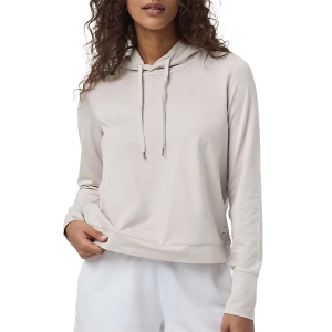 Women's Vuori Halo Essential Yoga Hoodie Small Ecru Heather