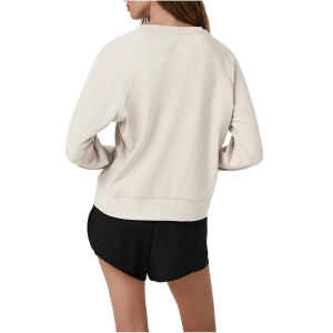 Women's Vuori Halo Long Sleeve T-Shirt XLarge Ecru Heather