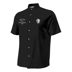 North Dakota State Bison Under Armour Gameday Armourfuse Camp Button Up Large Black