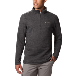 Men's Columbia Great Hart Mountain III 1/4 Zip Pullover 4XLarge Black Heather