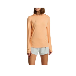 Women's Free Fly Bamboo Shade II Long Sleeve T-Shirt Medium Tropic Orange