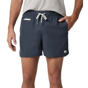 Men's Vuori Banks Shorts Large Navy Linen Texture