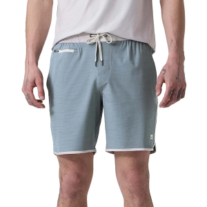 Men's Vuori Banks Shorts Medium Dusty Blue Slub Stripe