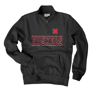 Nebraska Cornhuskers Blue 84 Out of Reach 1/4 Zip Medium Black