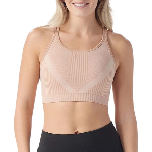 Women's Smartwool Intraknit Strappy Sports Bra Medium Pink Sugar Heather
