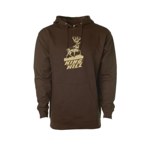 Men's River Brothers Outfitters King of the Hill Hunting Hoodie Large Dark Brown