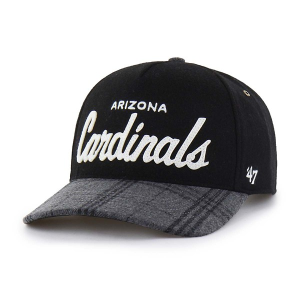 Arizona Cardinals 47 Brand Windowpane Adjustable Hat One Size Black