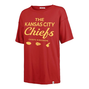 Women's Kansas City Chiefs 47 Brand Show Off T-Shirt Small Red