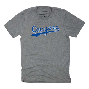 BYU Cougars Homefield Apparel Script T-Shirt 3XLarge Grey Heather