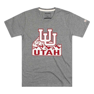 Utah Utes Homefield Apparel Mountain T-Shirt 3XLarge Grey Heather