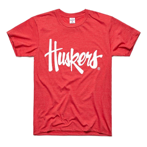 Nebraska Cornhuskers Charlie Hustle Classic Script T-Shirt 3XLarge Red