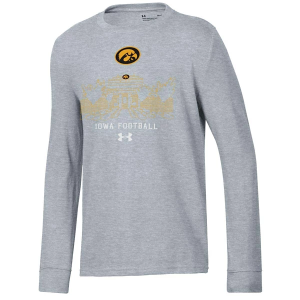 Iowa Hawkeyes Under Armour Iowa Lott T-Shirt XLarge Grey Heather