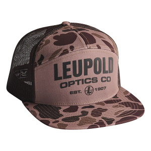 Men's Leupold 7 Panel Hunting Adjustable Hat One Size Bark Duck Camo